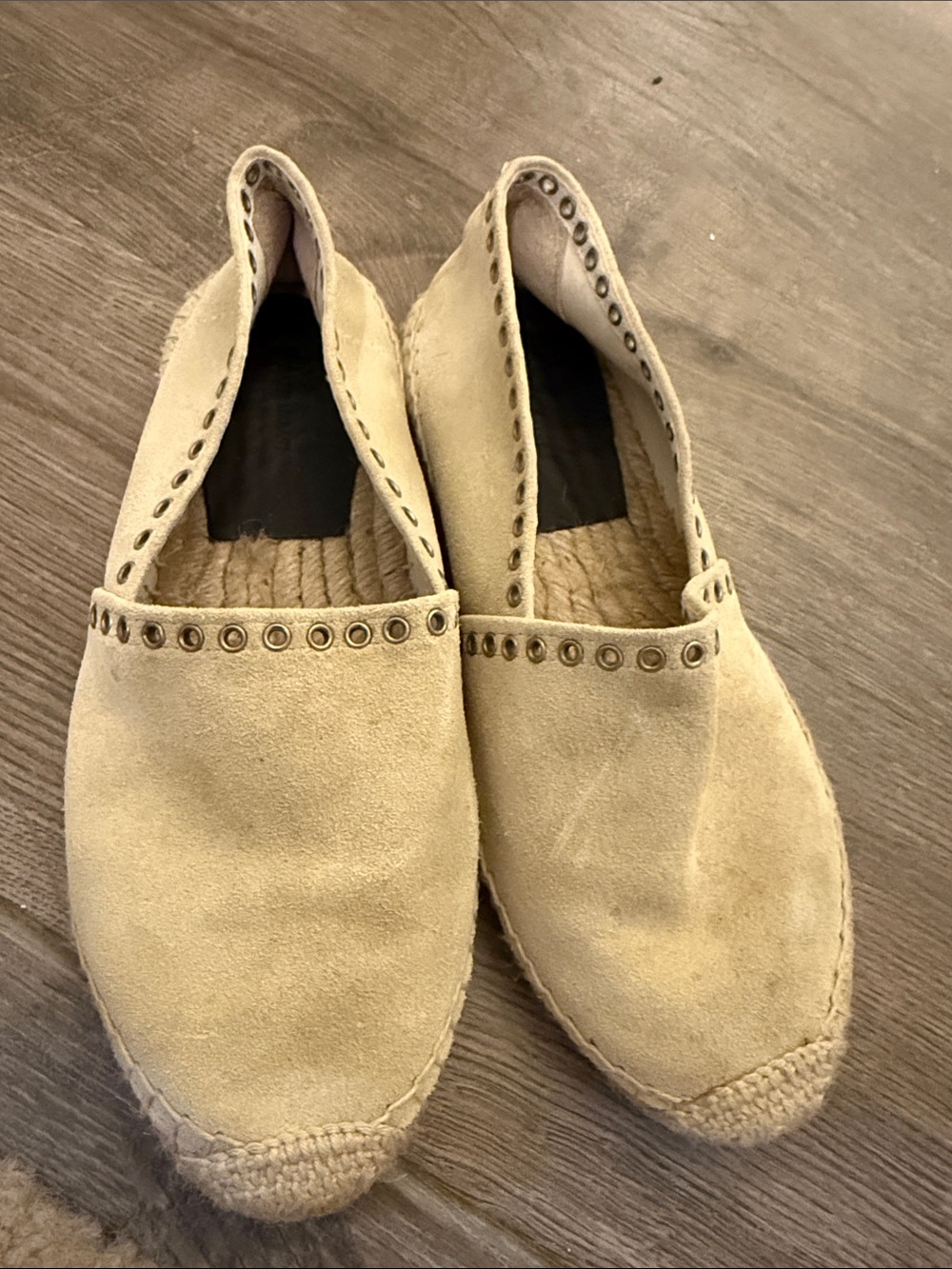 Isabel Marant Beige Espadrille Wedge Sneakers
